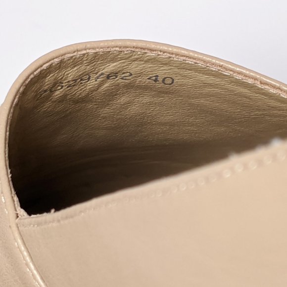 SOLD Chanel Beige & Black Lambskin Espadrilles - Picture 4 of 7